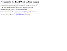 Tablet Screenshot of debian.fastweb.it