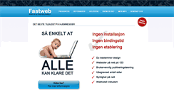 Desktop Screenshot of fastweb.no